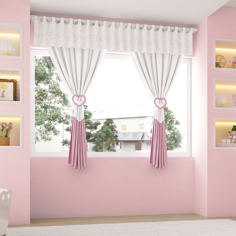Cortina Alice Rosa 1,50m