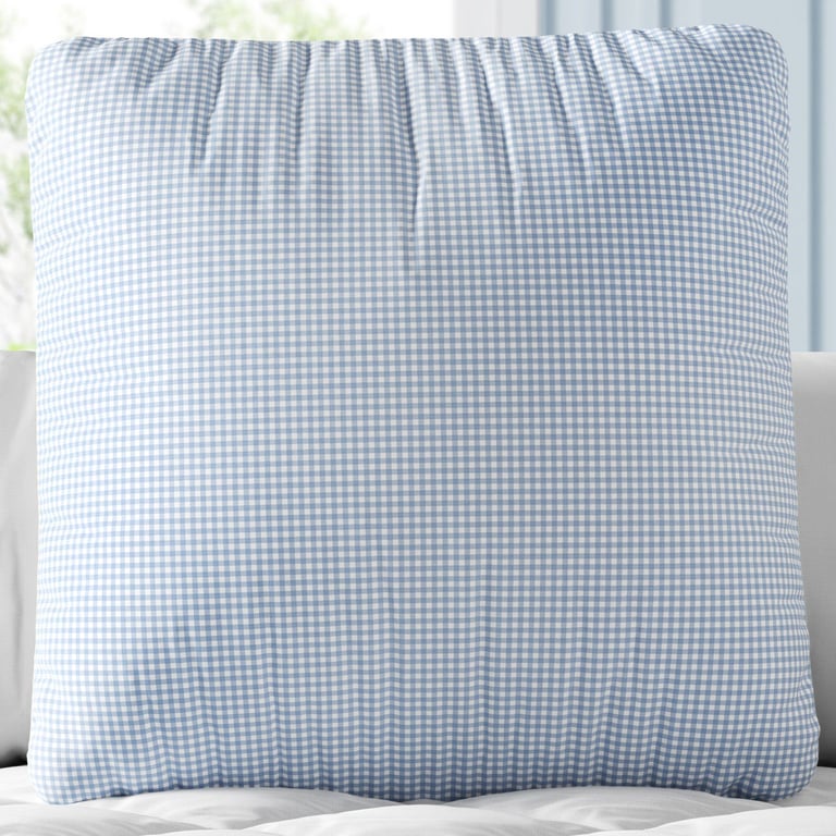 Almofada Quadrada Xadrez Azul 30cm