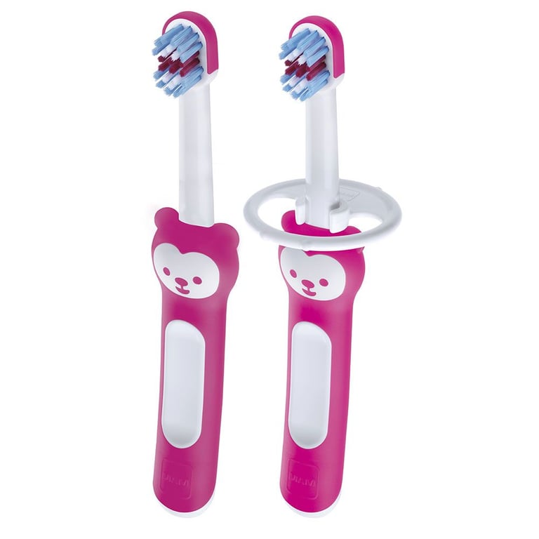 Escova de Dentes Baby's Brush Rosa Dupla