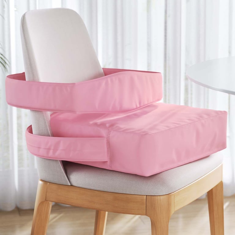 Assento de Elevação Alimentação com Cinto Rosa