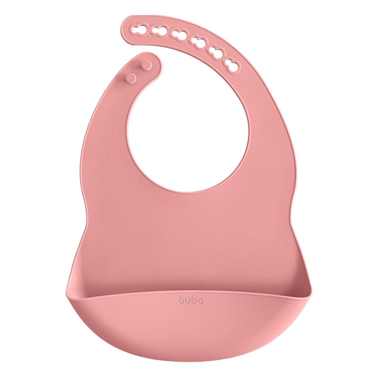 Babador de Silicone com Bolso Azul