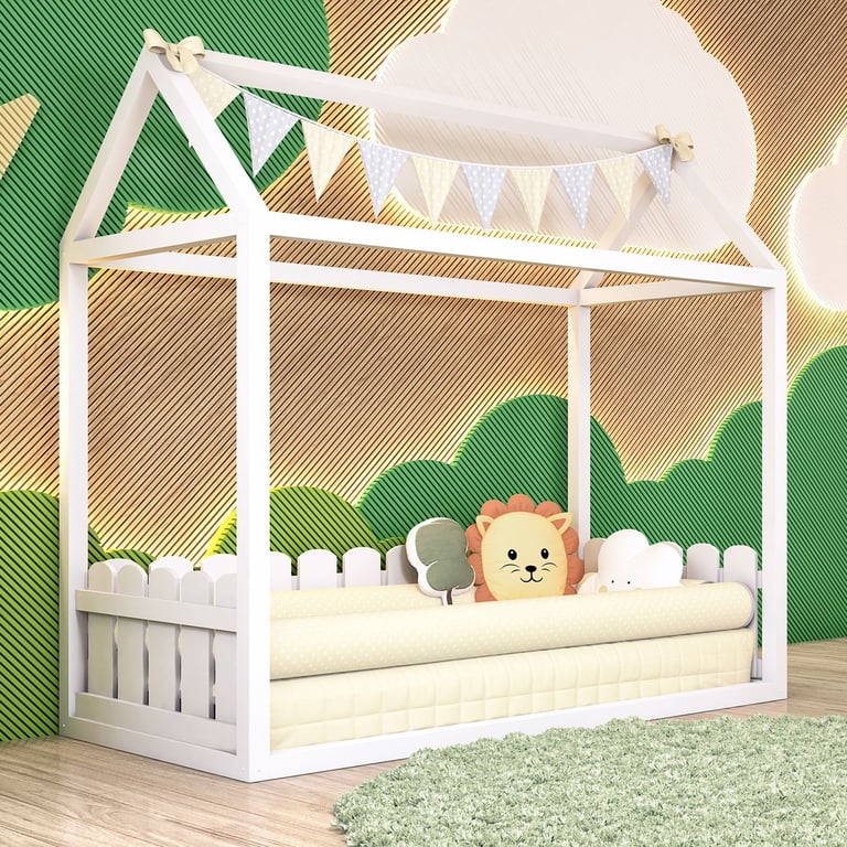 Cama Casinha Montessoriana Branca Cerquinha