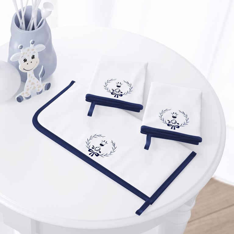 Jogo de Fraldas de Boca Malha Girafinha Clássica