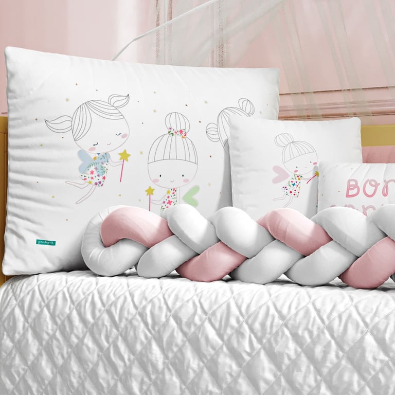 Kit Berço Trança Fadinha das Flores