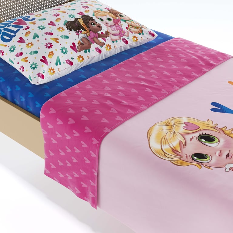 Jogo de Lençol Infantil Solteiro Baby Alive — vista alternativa
