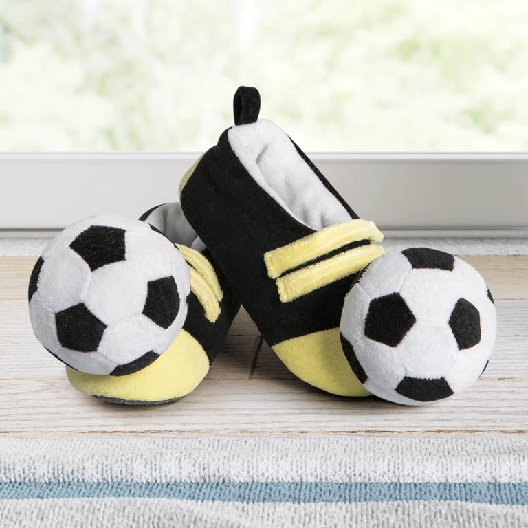 Pantufa Infantil de Pelúcia Futebol