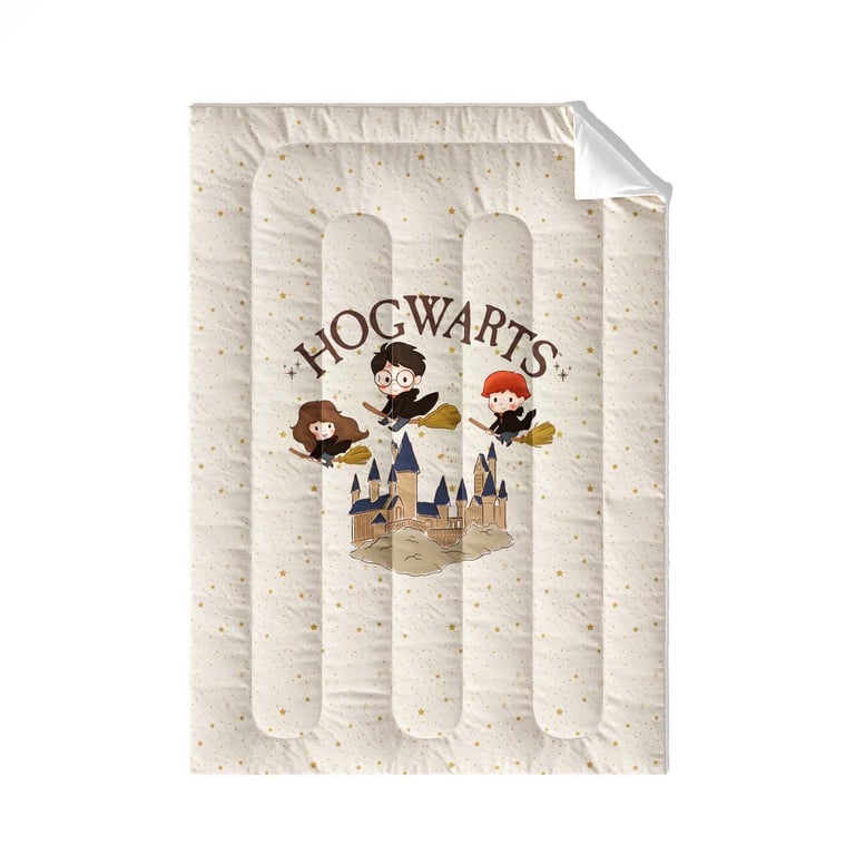 Edredom Infantil Solteiro Harry Potter Hogwarts — vista alternativa