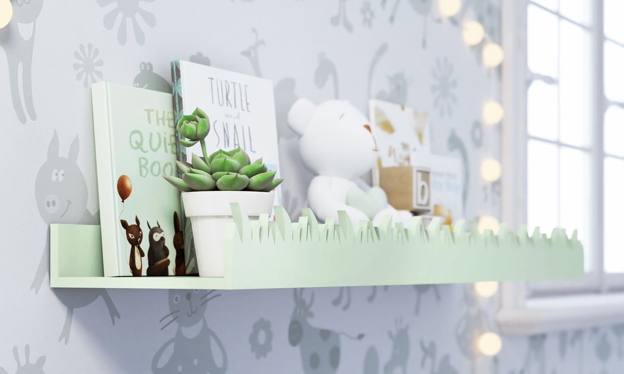 Prateleira para Livros Safári Verde 92cm x 20cm — vista alternativa