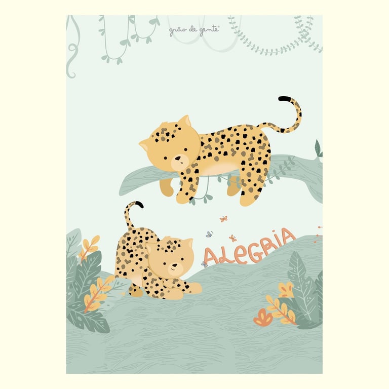 Kit Pôster Adesivo Amiguinhos da Fauna Brasileira 6 peças — vista alternativa