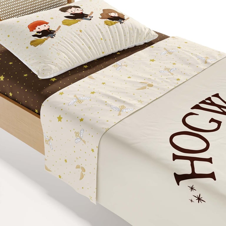 Jogo de Lençol Infantil Solteiro Harry Potter Hogwarts — vista alternativa