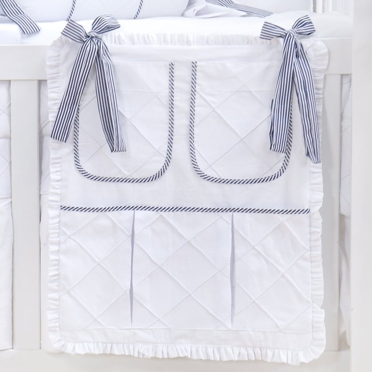 Porta Treco Nervura Azul Marinho Listrado