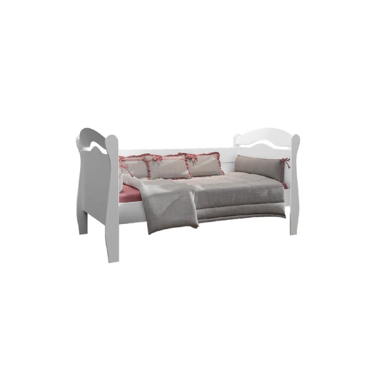 Cama Infantil Solteiro Nati Branco — vista alternativa