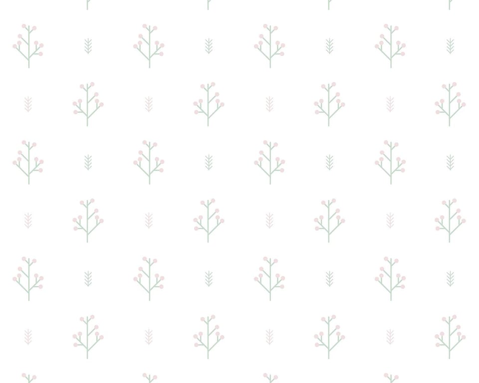 Papel de Parede Setas e Raminhos Preto e Cinza