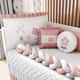 Kit Berço Trança Borboleta Poá Rose - imagem 3