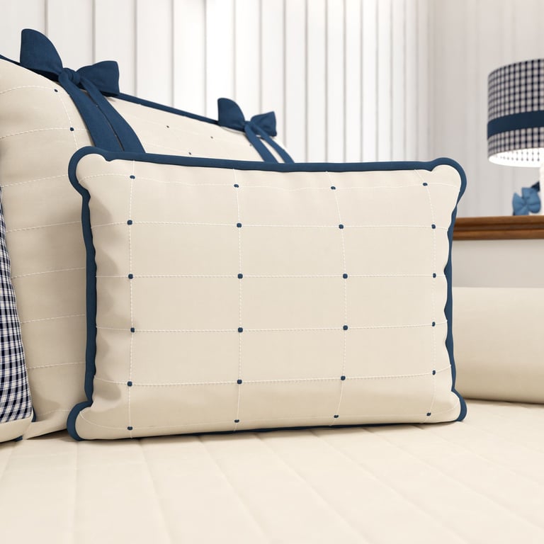 Almofada Pontilhada Petit Xadrez 43cm