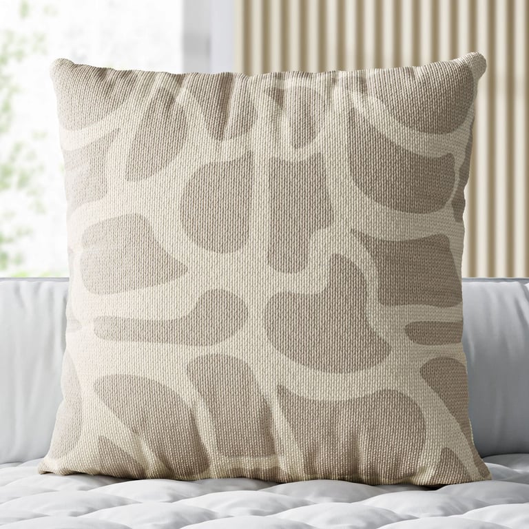 Almofada Quadrada Tricot Animal Print 38cm