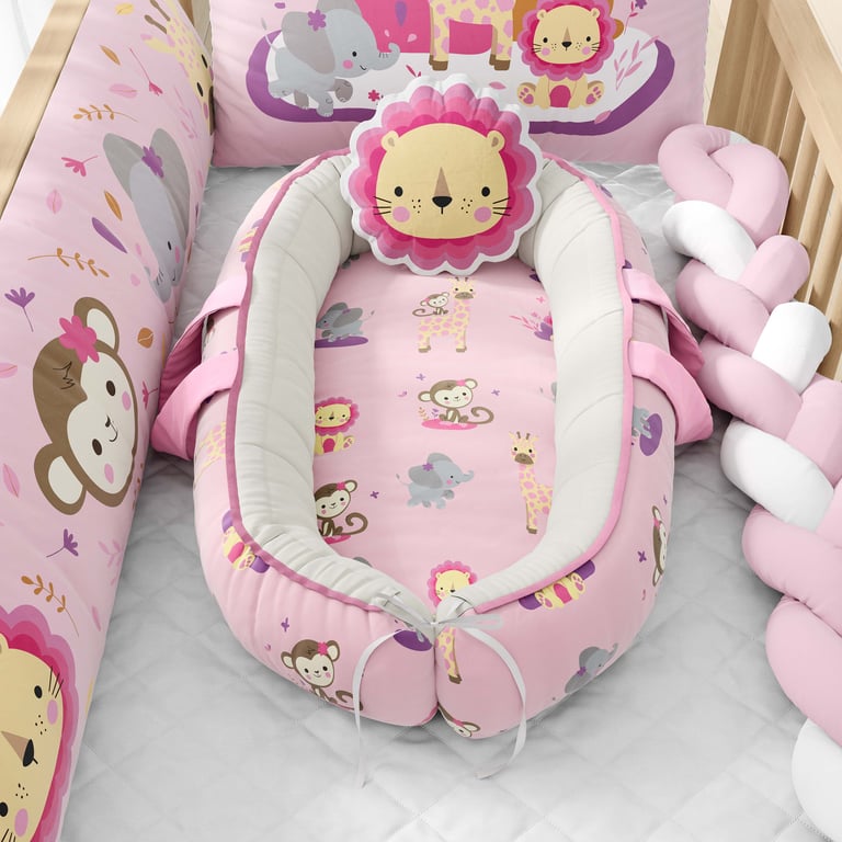 Ninho para Bebê Redutor de Berço Leão Selva Baby 80cm