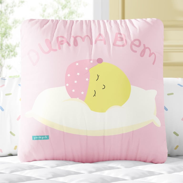 Almofada Quadrada Frutinha Durma Bem 30cm