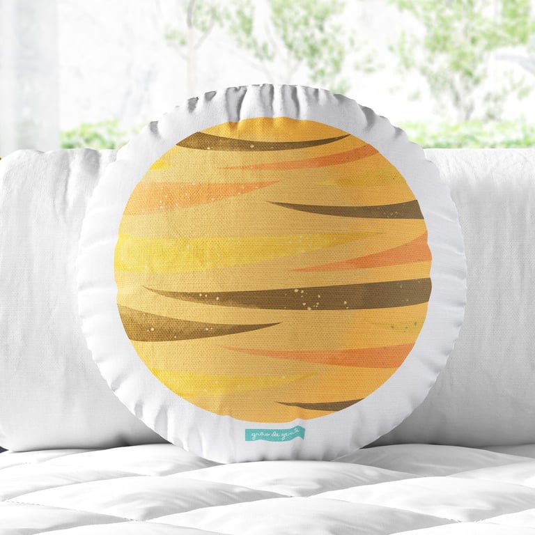 Almofada Redonda Planeta Vênus 30cm