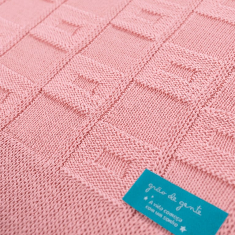 Manta Bebê Tricot Quadrado Perfeito Branco 80cm — vista alternativa