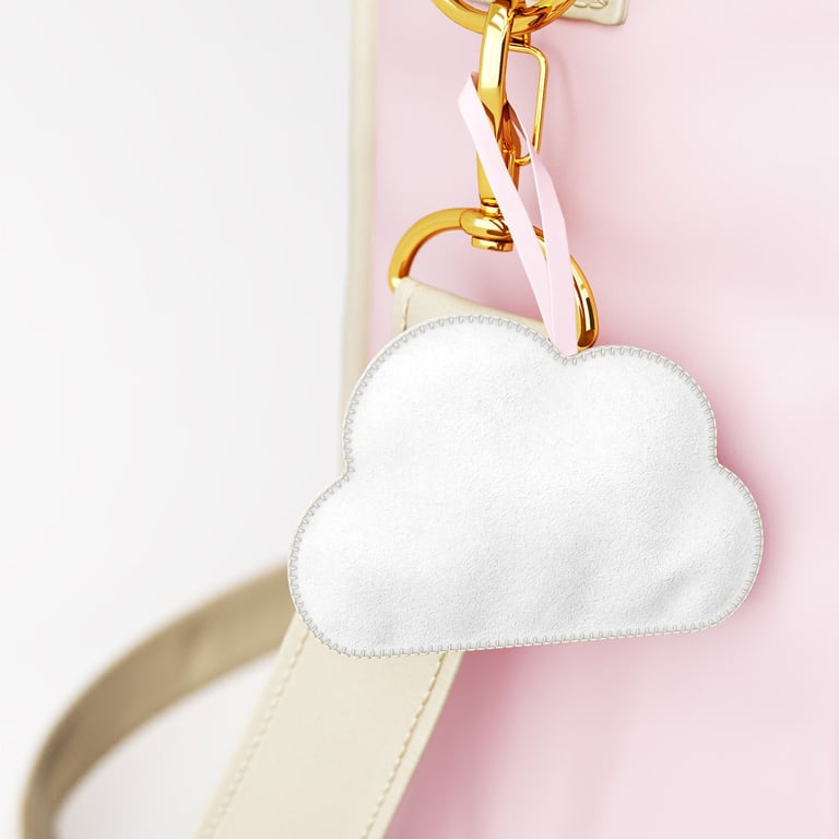 Bolsa Maternidade Tote Nuvem Rosa 37cm — vista alternativa