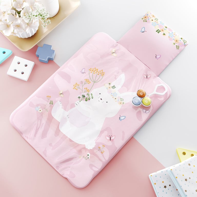 Trocador de Fraldas Portátil Coelhinha Lalá Rosa 73x40cm — vista alternativa