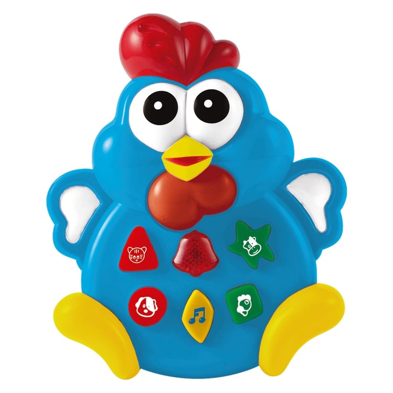 Figura de Atividades Animaizinhos Divertidos Galinha Azul