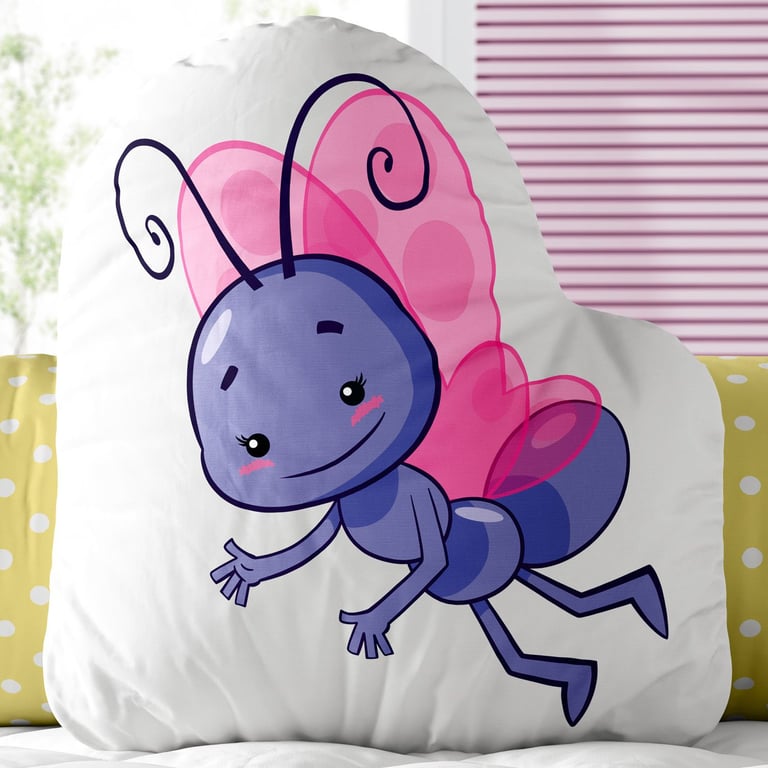 Almofada Borboleta da Galinha Pintadinha 30cm