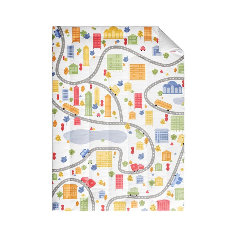 Edredom Infantil Pista Carrinhos — vista alternativa