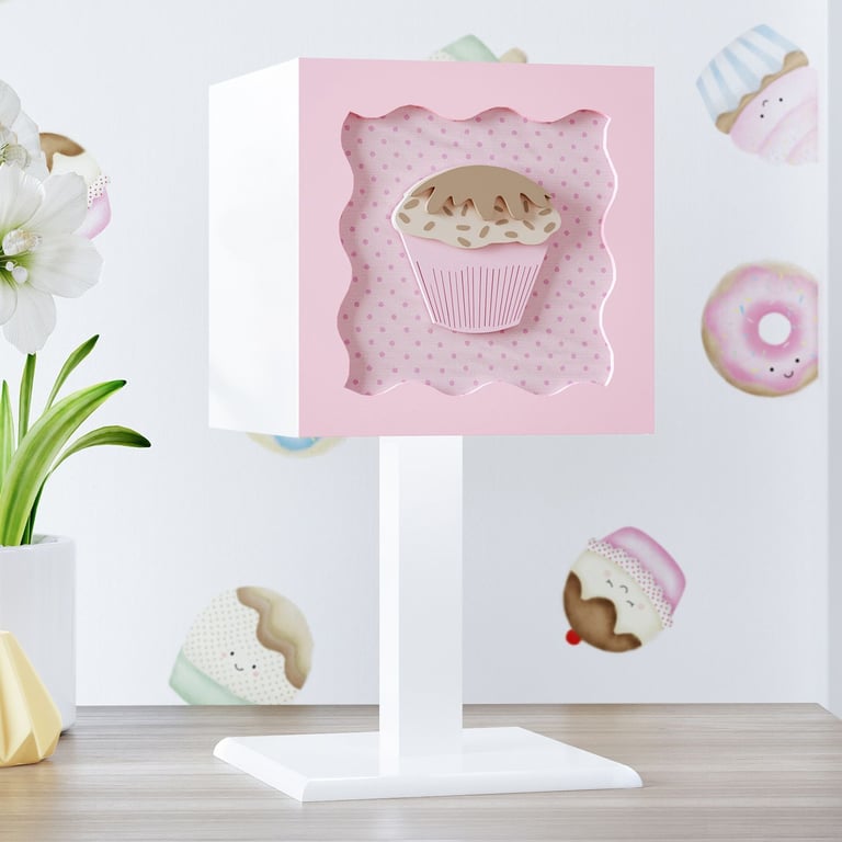 Abajur MDF Doce Encanto Cupcake — vista alternativa