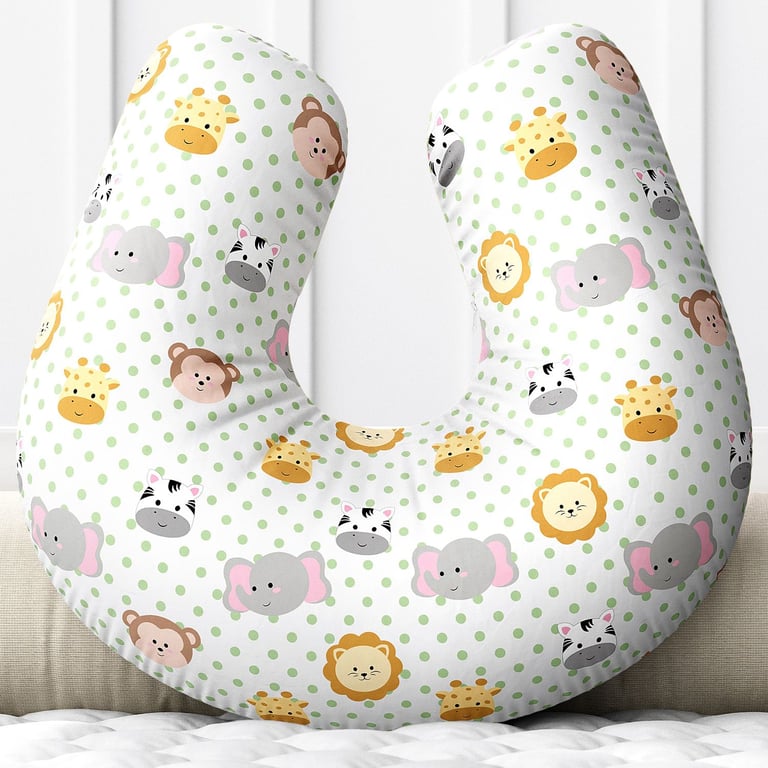 Almofada Amamentação Amiguinhos Safári Poá