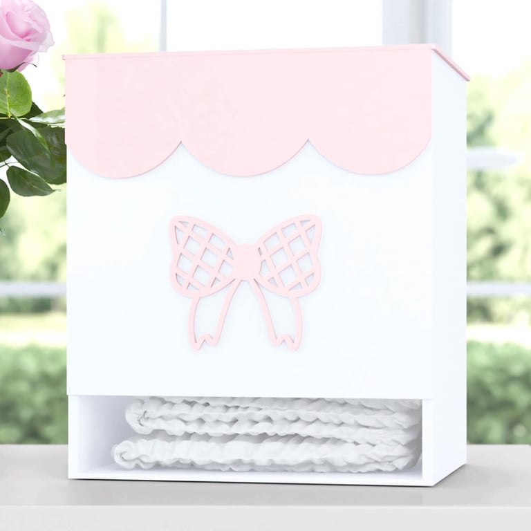 Porta Fraldas MDF Lacinho