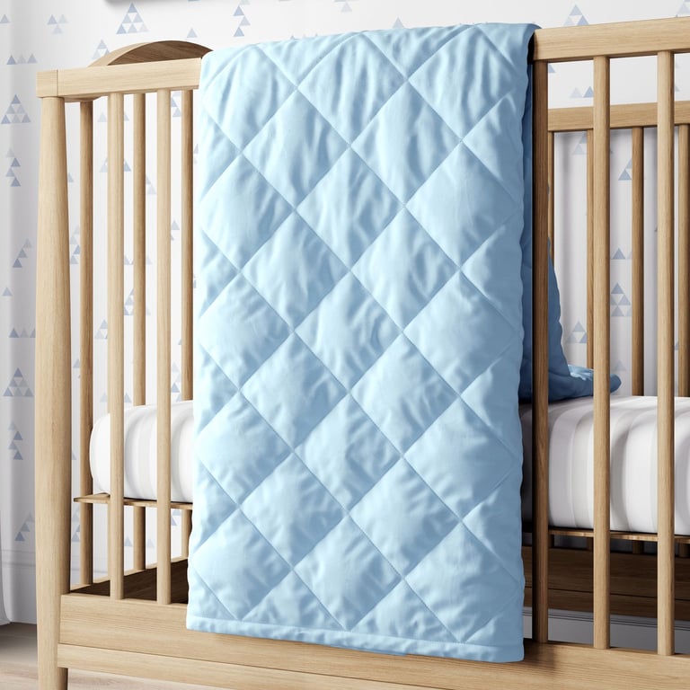 Edredom de Berço Azul Bebê