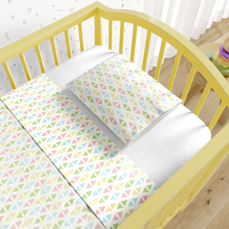 Jogo de Lençol Berço Geométrico Multicolor 3 peças — vista alternativa