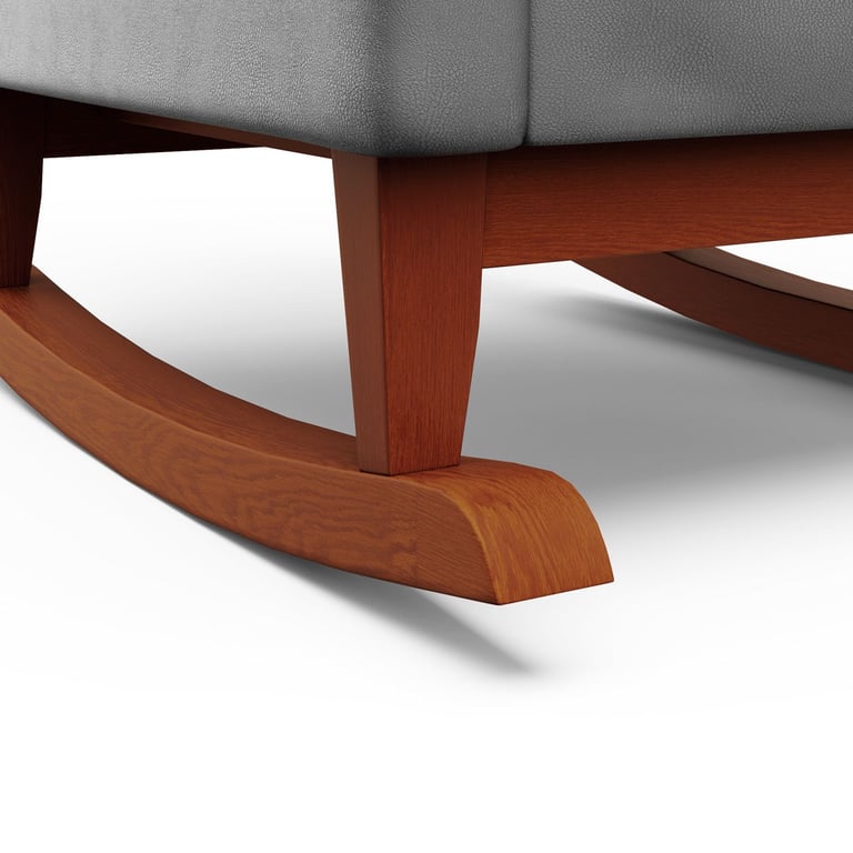 Poltrona Amamentação Leticia Balanço Creme + Puff — vista alternativa