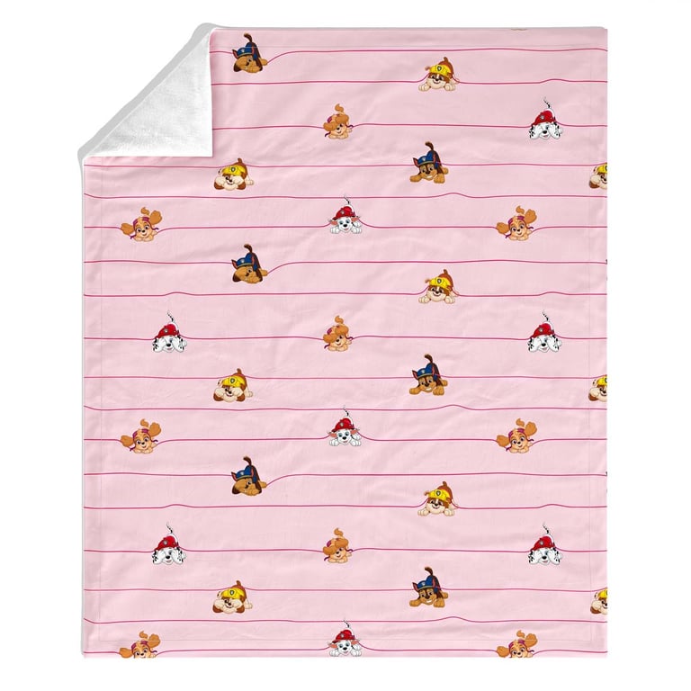Manta Infantil Solteiro Dupla Face com Soft Chase e seus Amigos Patrulha Canina 1,20M