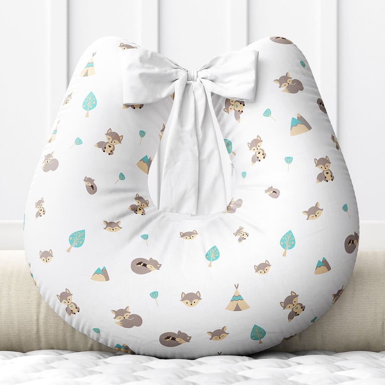 Almofada Amamentação Raposinha Laranja com Laço