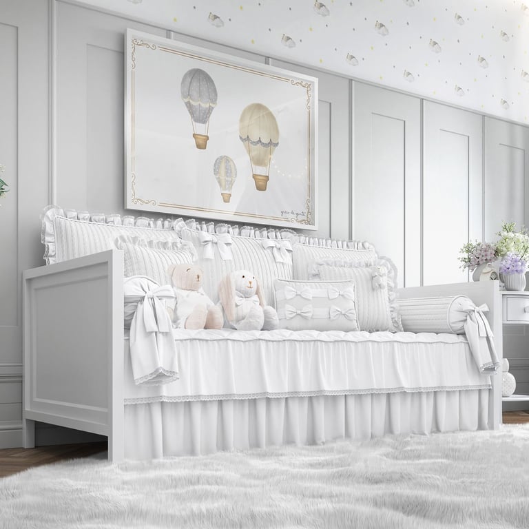 Kit Cama Babá Tricot Luxo Rosa — vista alternativa