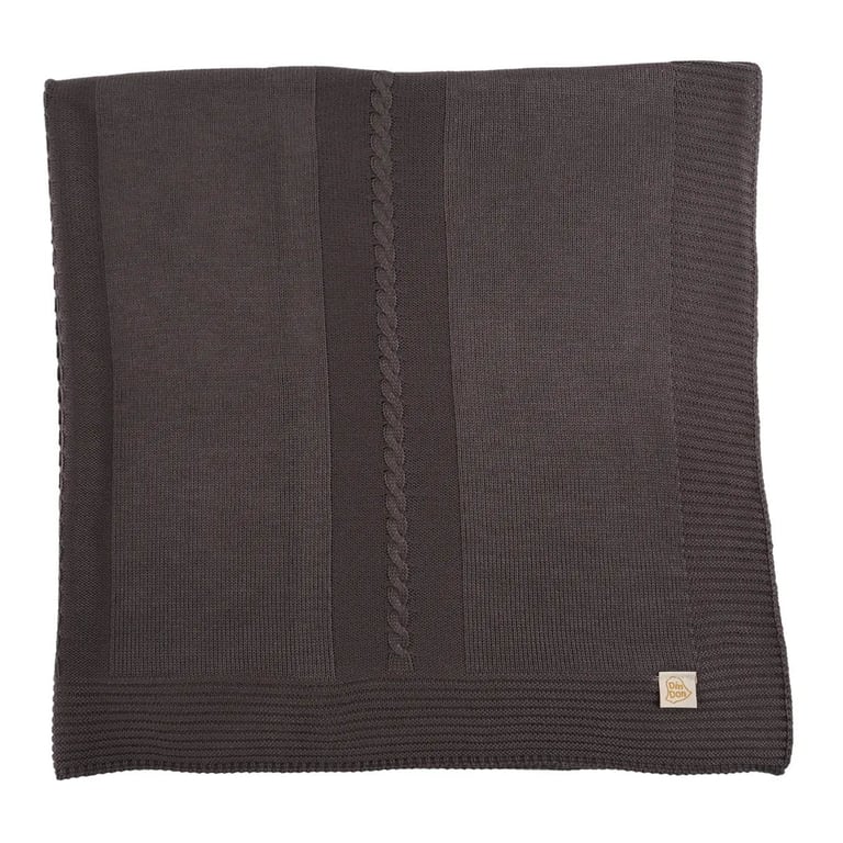 Saída Maternidade Trançada com Bolso Din Don em Linho Cinza — vista alternativa