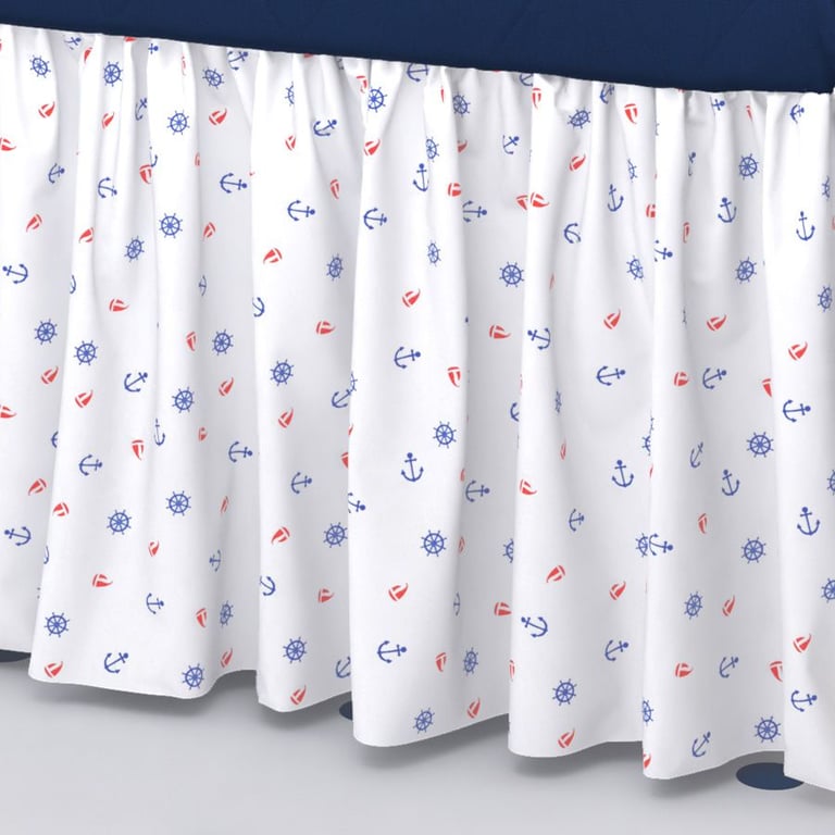 Saia de Berço Estampa Marinheiro Azul e Vermelho