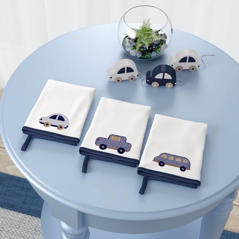 Jogo de Fraldas Boca Malha Carrinhos