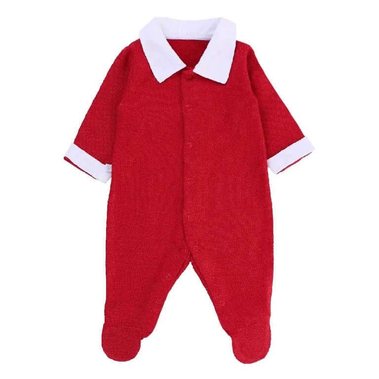 Saída Maternidade Fofinho Tricot Liso Vermelho — vista alternativa