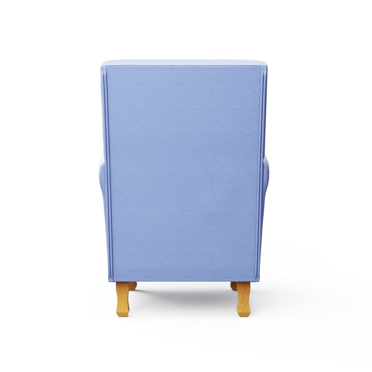 Poltrona Amamentação Suzi Balanço Azul + Puff