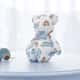Urso Azul e Bege Carrinhos com Gravata 15cm - imagem 2