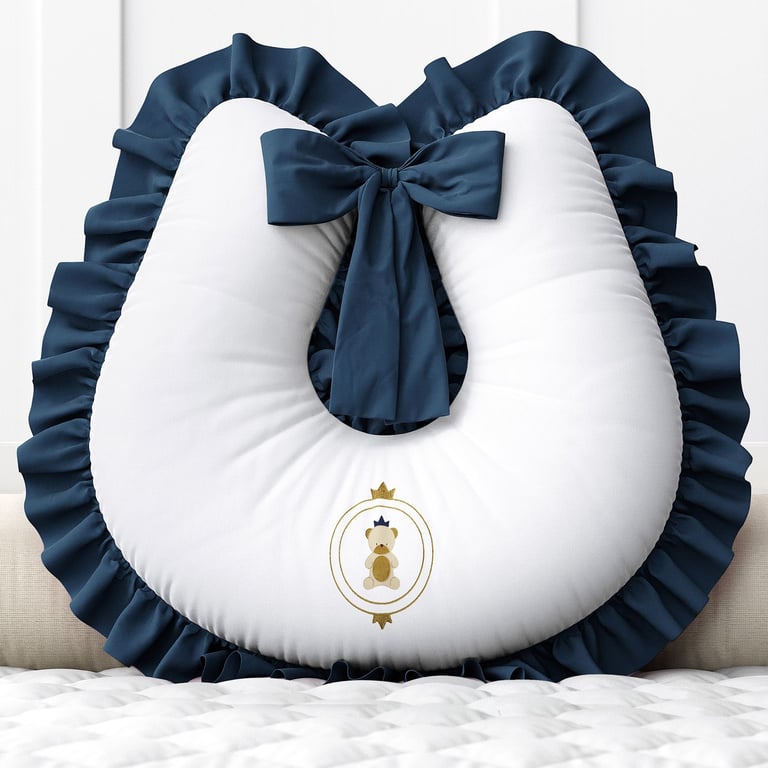Almofada Amamentação Urso Teddy Realeza