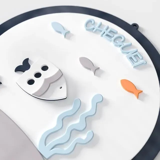 Porta Maternidade Personalizado Fundo do Mar - Benício — vista alternativa