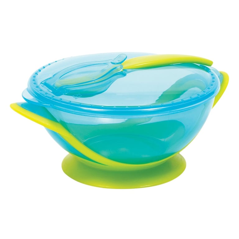 Kit Refeição com Bowl e Colher Azul
