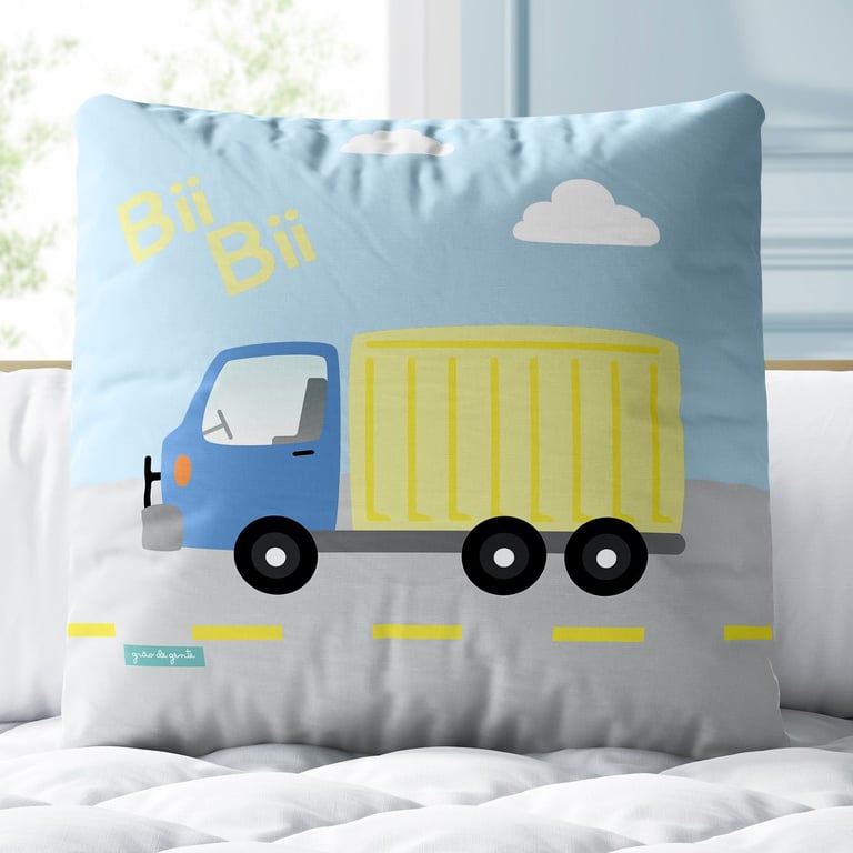 Almofada Quadrada Caminhão Porta Container Bibi 30cm