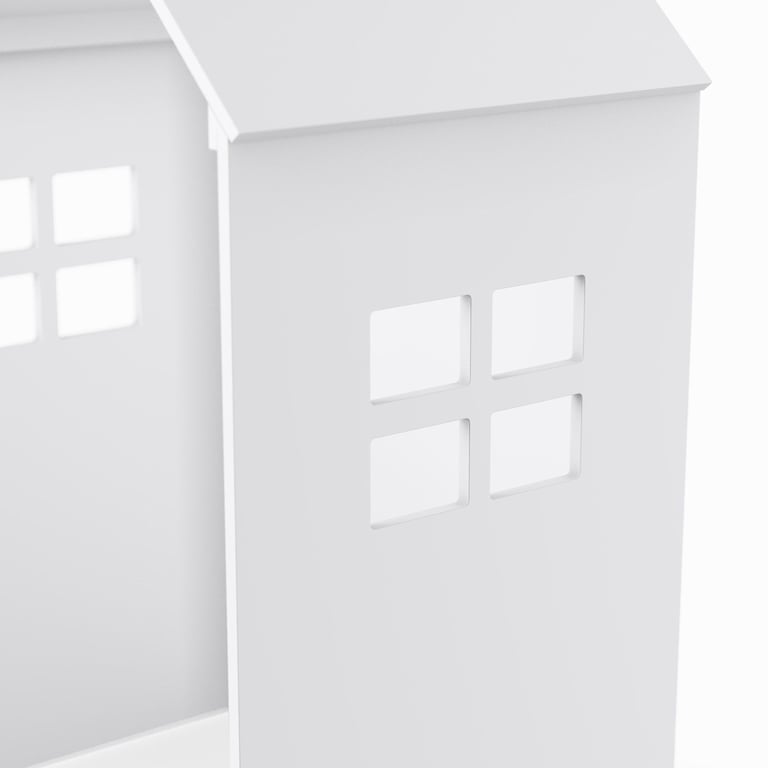 Casinha Montessoriana para Cabeceira Branco 1,54m — vista alternativa