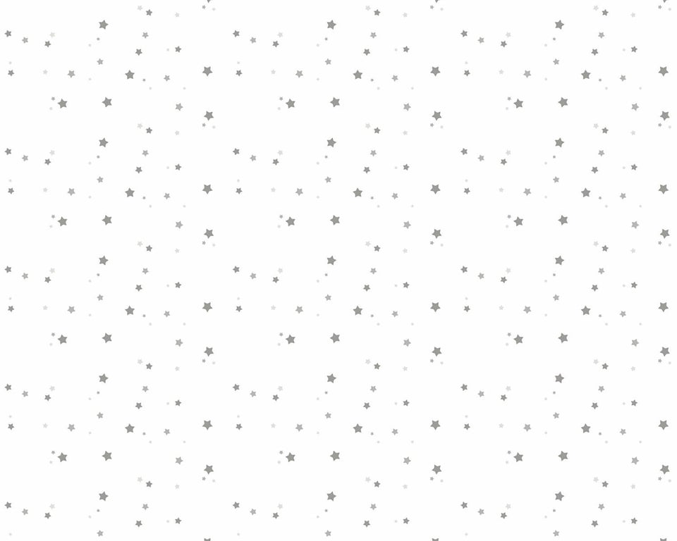 Papel de Parede Estrelinhas Preto e Cinza